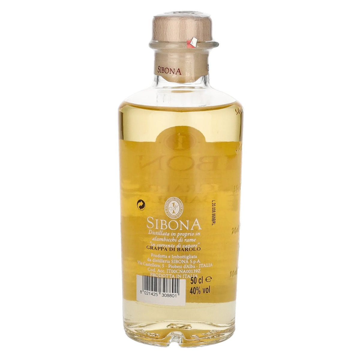 Sibona La Grappa di BAROLO 40% Vol. 0,5l