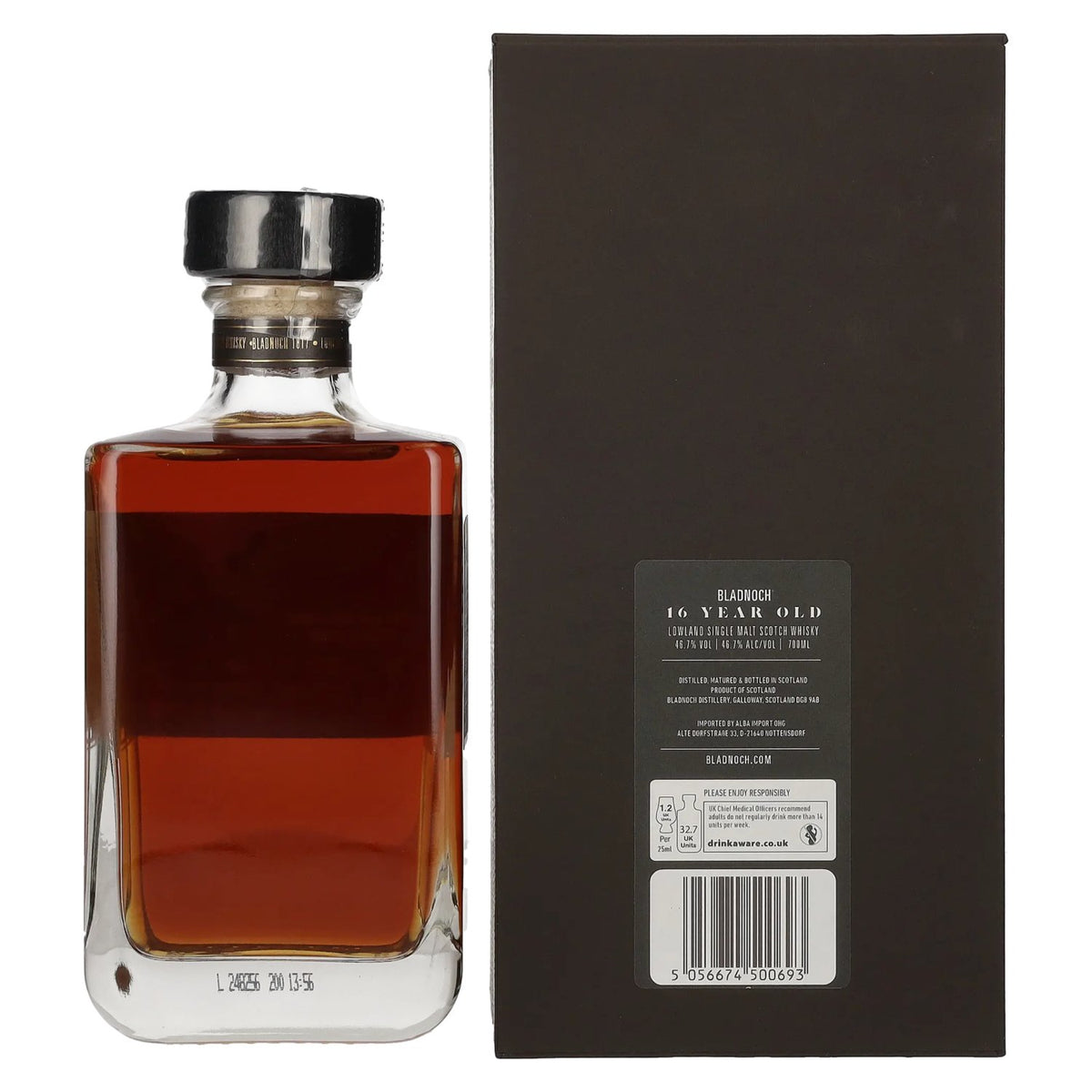 Bladnoch 16 Years Old Lowland Single Malt Oloroso Sherry Cask 46,7% Vol. 0,7l in Geschenkbox