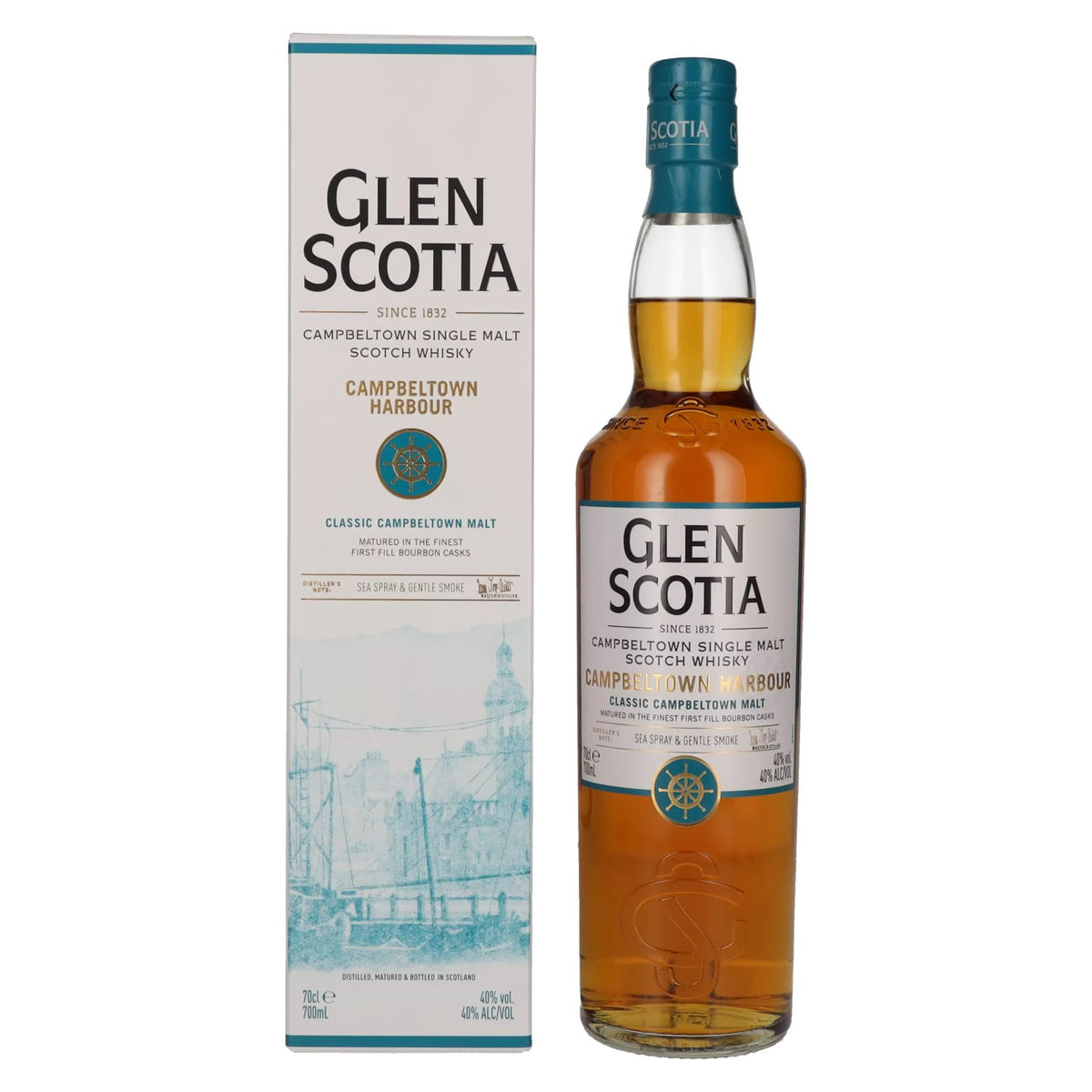 Glen Scotia Campbeltown HARBOUR Single Malt 40% vol. 0,7l en boîte cadeau