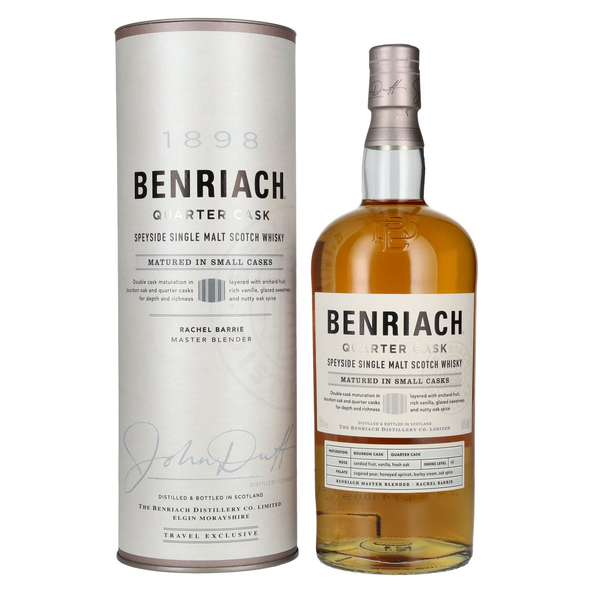 The BenRiach CLASSIC QUARTER CASKS Single Malt Scotch Whisky 46% Vol. 1l en coffret cadeau