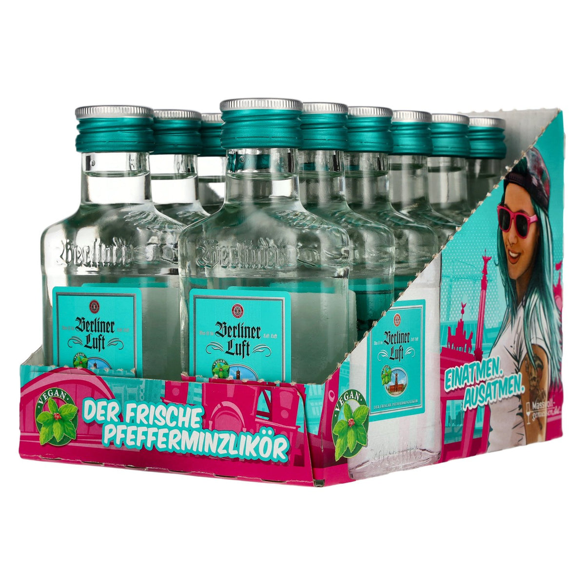 Berliner Luft DER FRISCHE Peppermint Liqueur 18% vol. 12 x 0.1 l