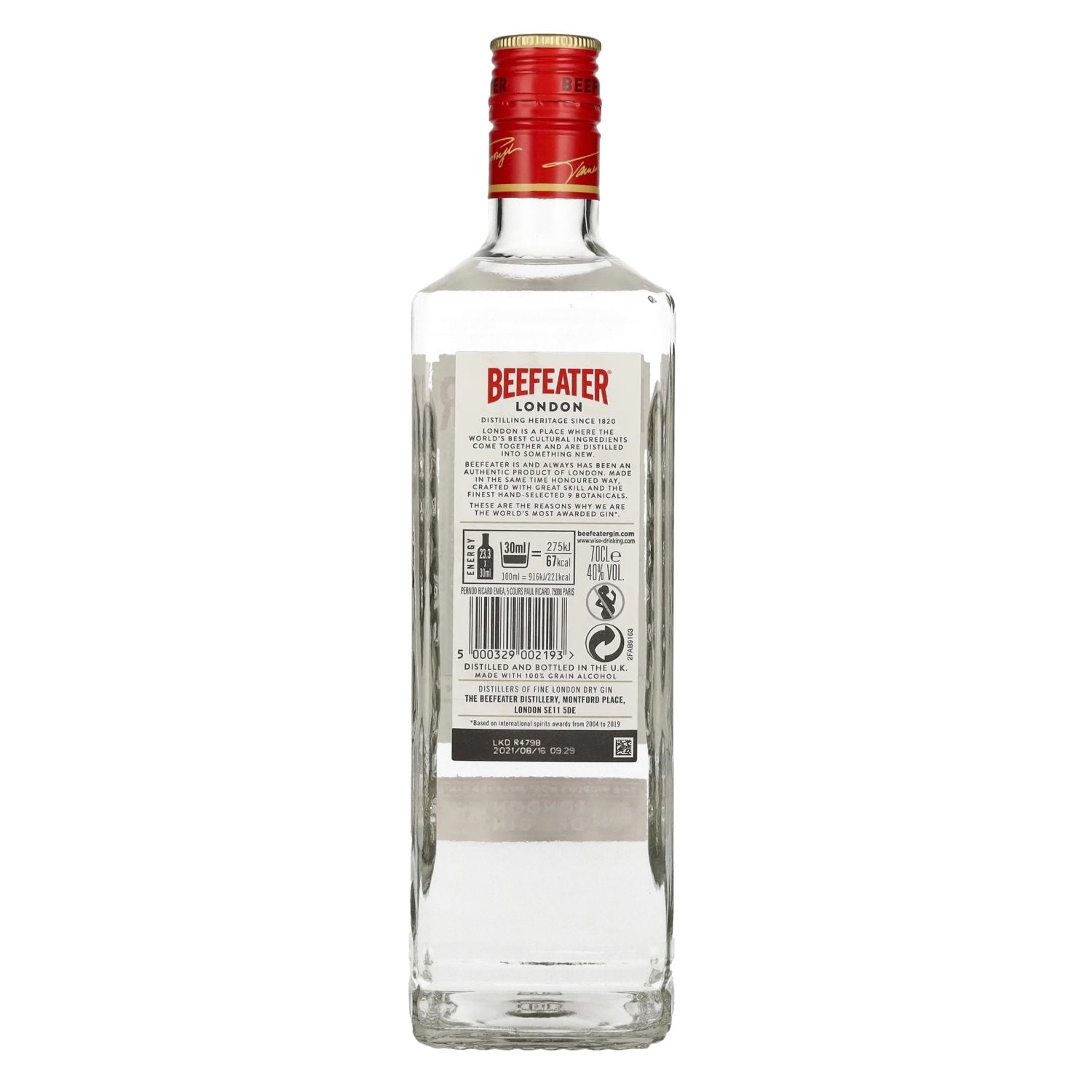 Beefeater London Dry Gin 40% Vol. 0,7l