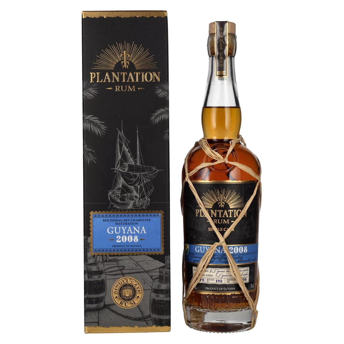Plantation Rum GUYANA Red Pineau des Charentes Maturation 2008 47,6% Vol. 0,7l in gift box