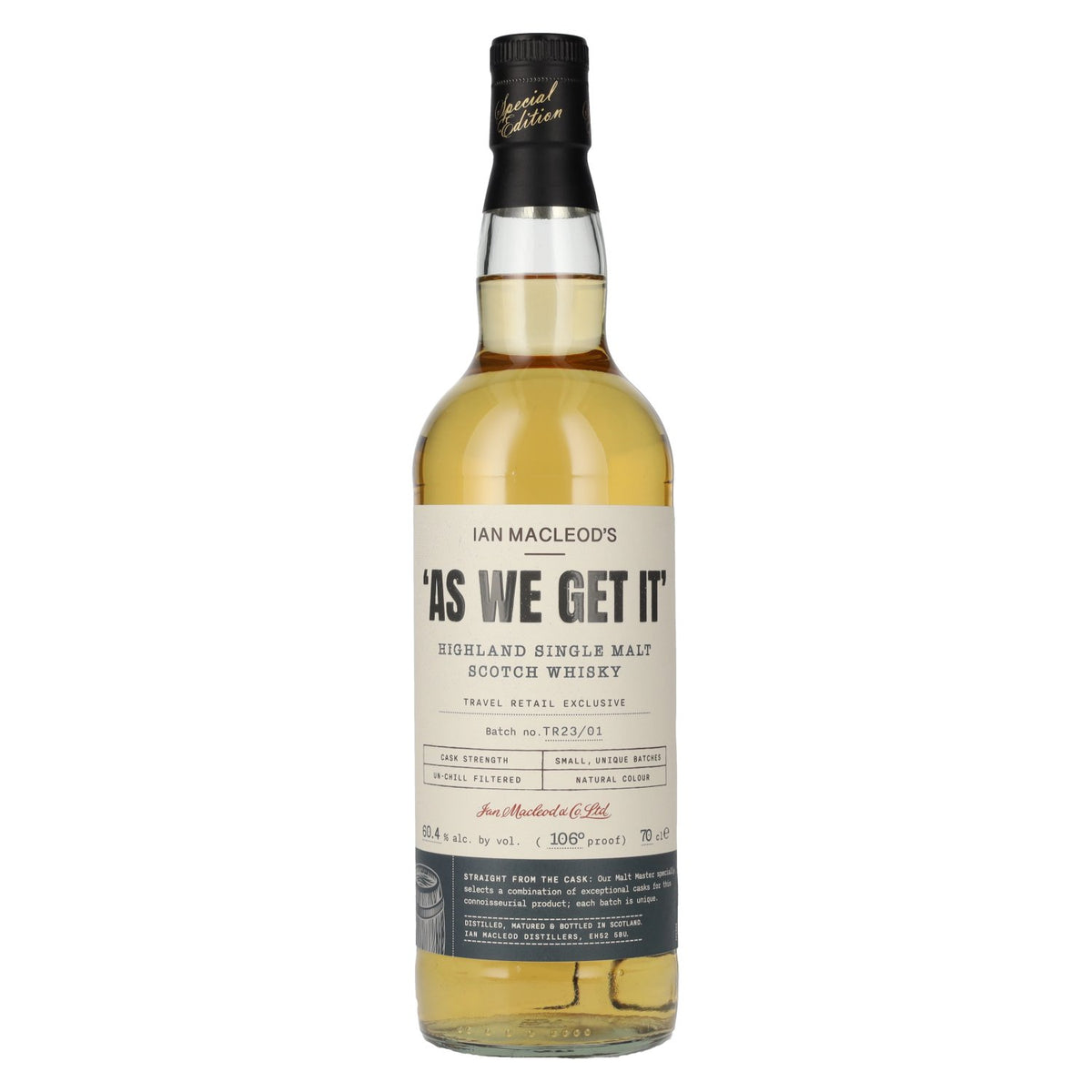 Ian Macleod’s AS WE GET IT Highland Single Malt Cask Strength 60.4% vol. 0.7 l