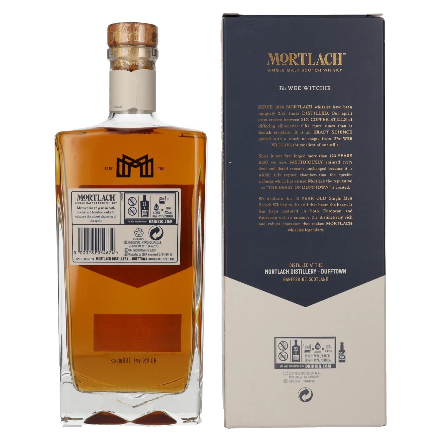 Mortlach 12 Years Old The WEE WITCHIE Single Malt 43,4% Vol. 0,7l in gift box
