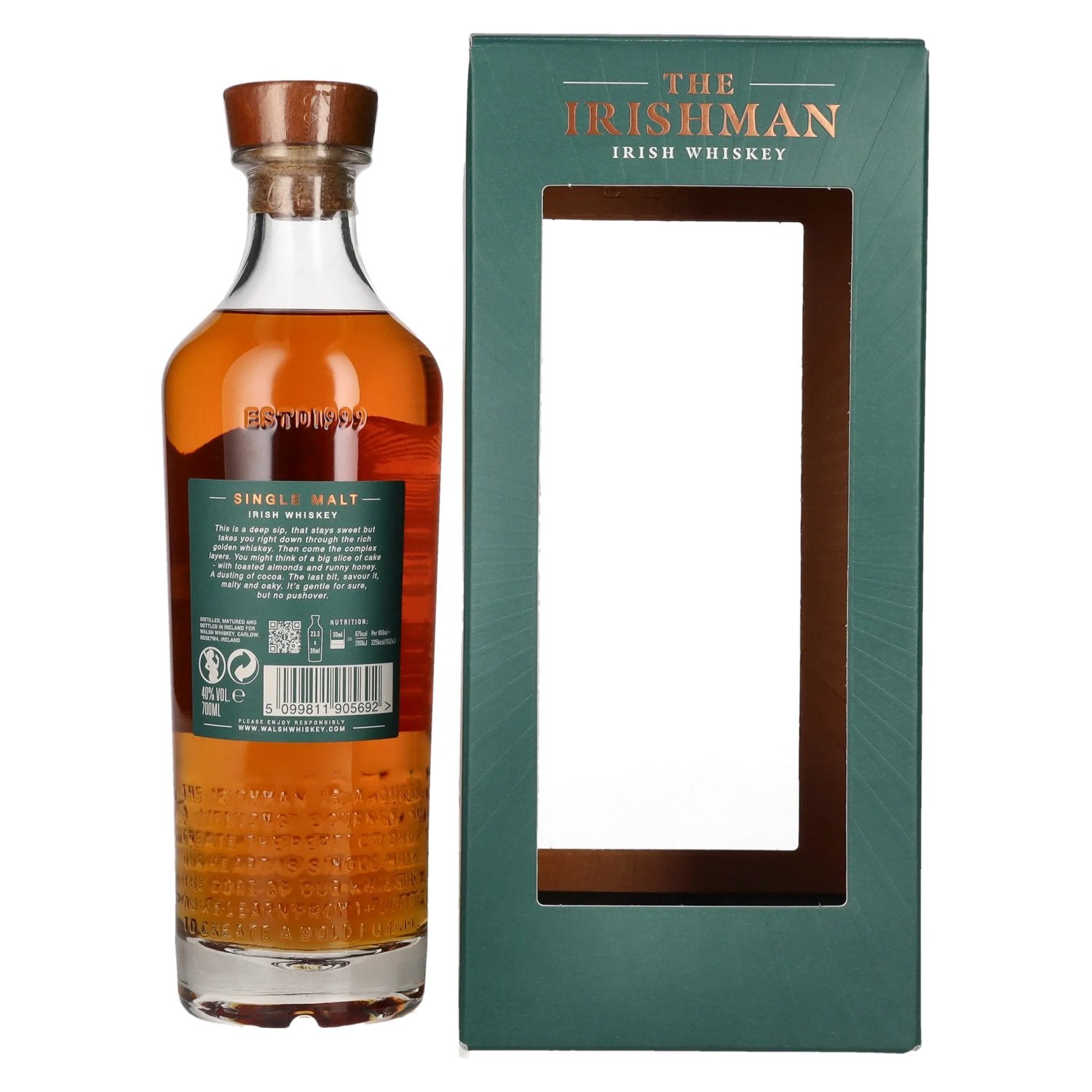 The Irishman SINGLE MALT Irish Whiskey 40% Vol. 0,7l in Geschenkbox