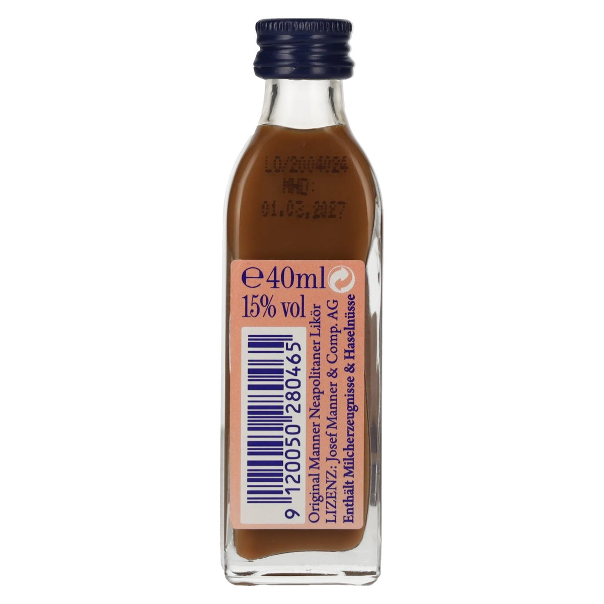 Manner Original Neapolitan Cream Liqueur 15% Vol. 0,04l