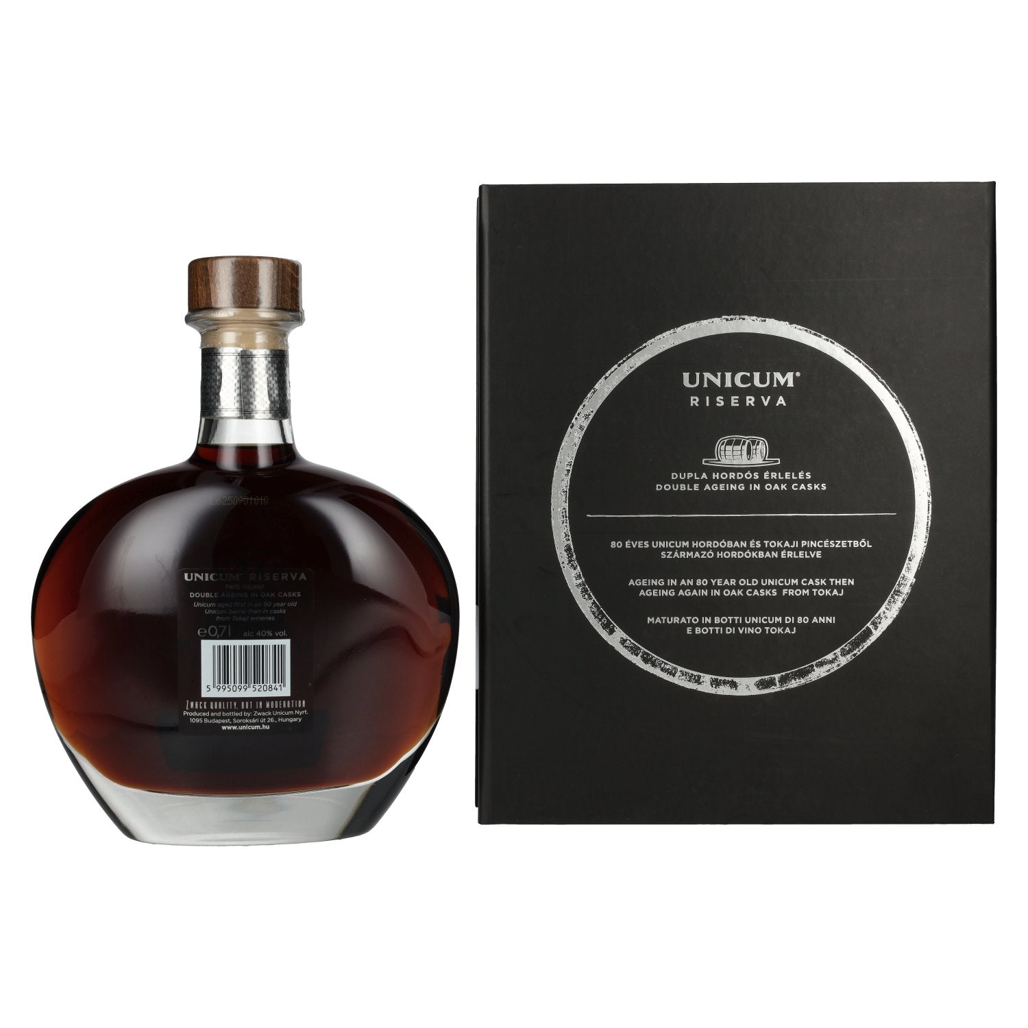 Zwack Unicum Riserva 40% Vol. 0,7l in gift box