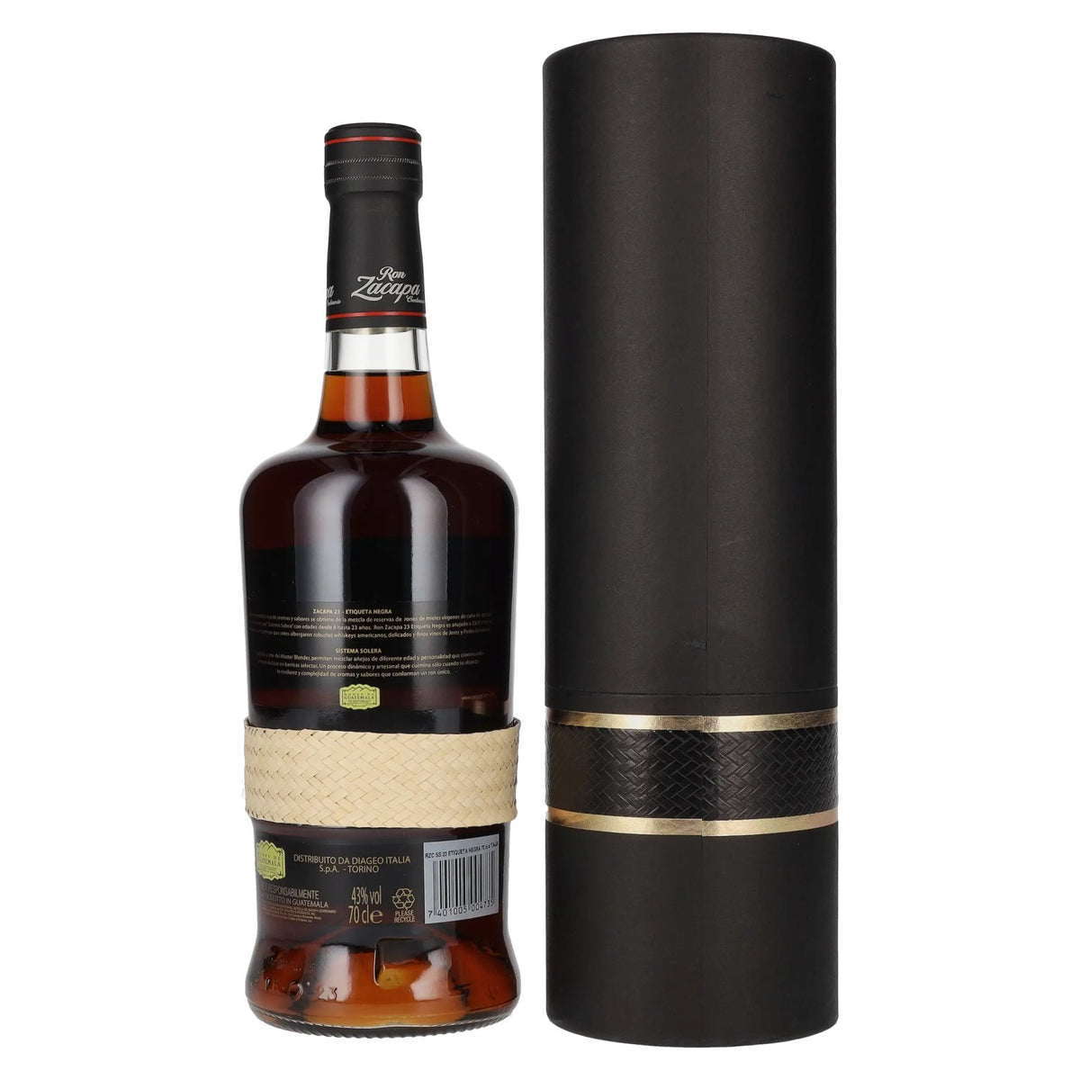 Ron Zacapa Centenario ETIQUETA NEGRA 23 Sistema Solera 43% Vol. 0,7l in Geschenkbox