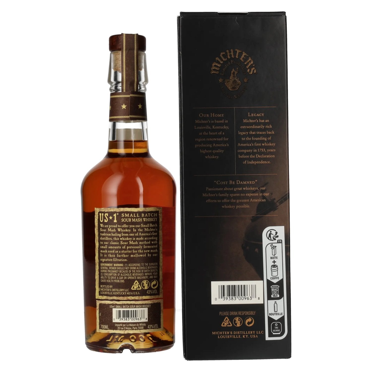 Michter's US*1 Small Batch Original Sour Mash Whiskey 43% Vol. 0,7l in gift box