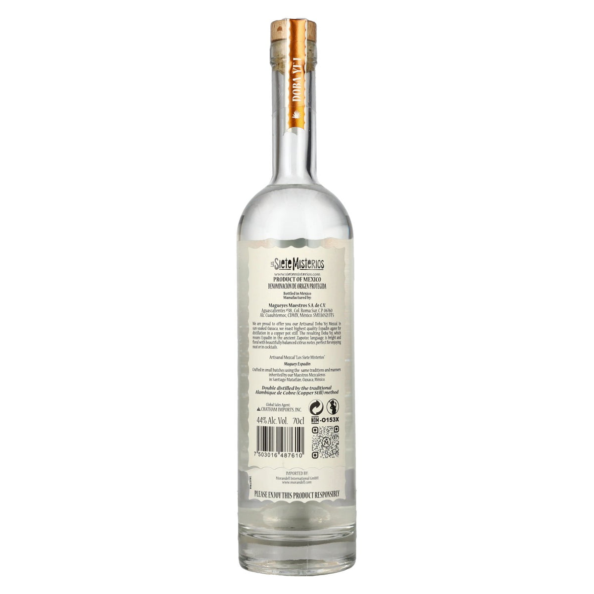 Los Siete Misterios DOBA-YEJ Mezcal Artesanal DOP 2024 44% Vol. 0,7l