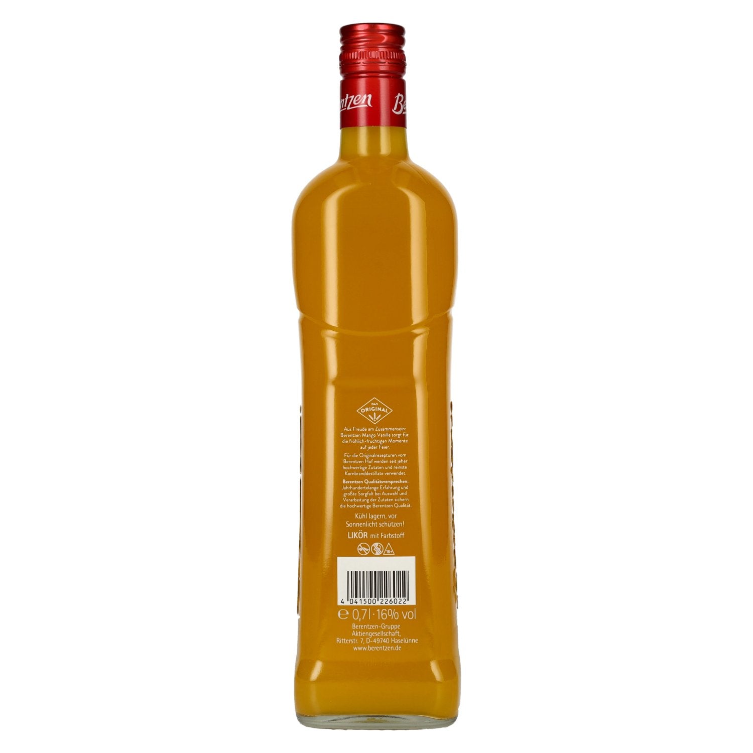 Berentzen Liqueur de mangue et de vanille 16% vol. 0,7l