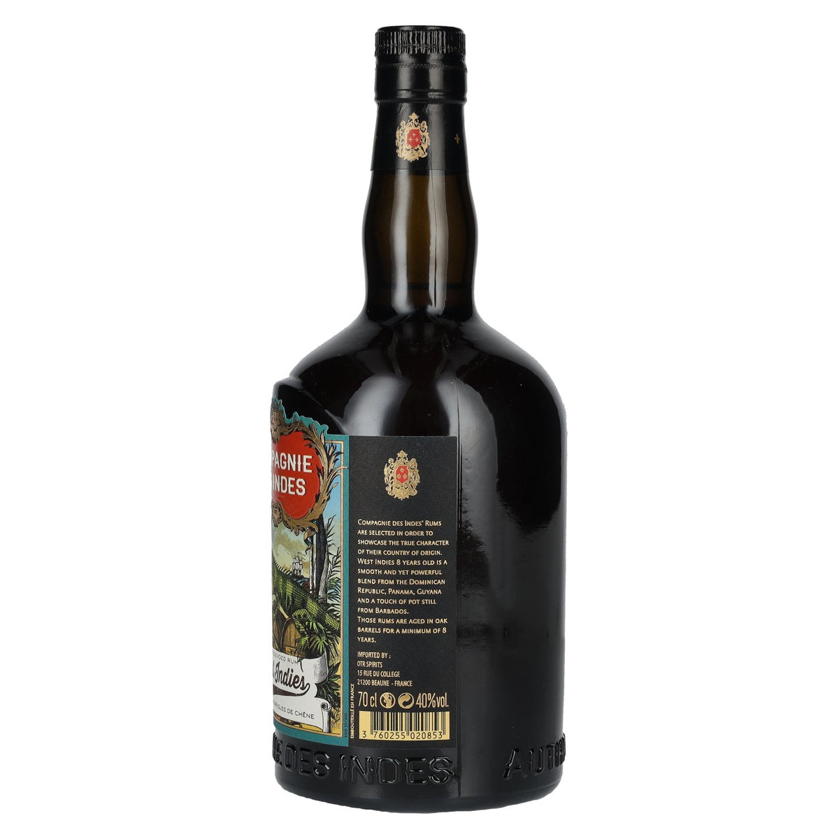 Compagnie des Indes WEST INDIES 8-Year-Old Blended Rum 40% ABV 0.7l