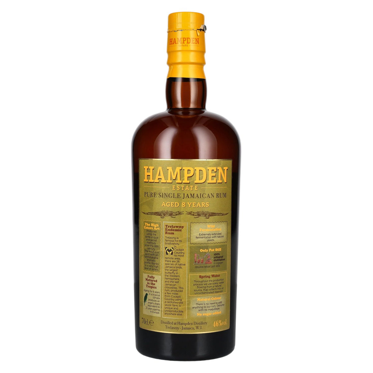 Hampden Estate Rum 8-Year-Old Pure Single Jamaican Rum 46% ABV 0.7l