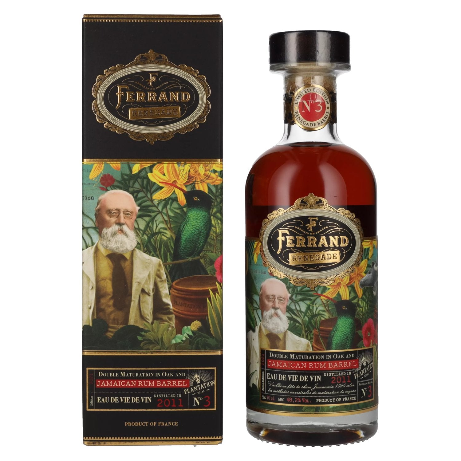 Ferrand RENEGADE BARREL N°3 Eau de Vie de Vin 48,2% Vol. 0,7l in gift box