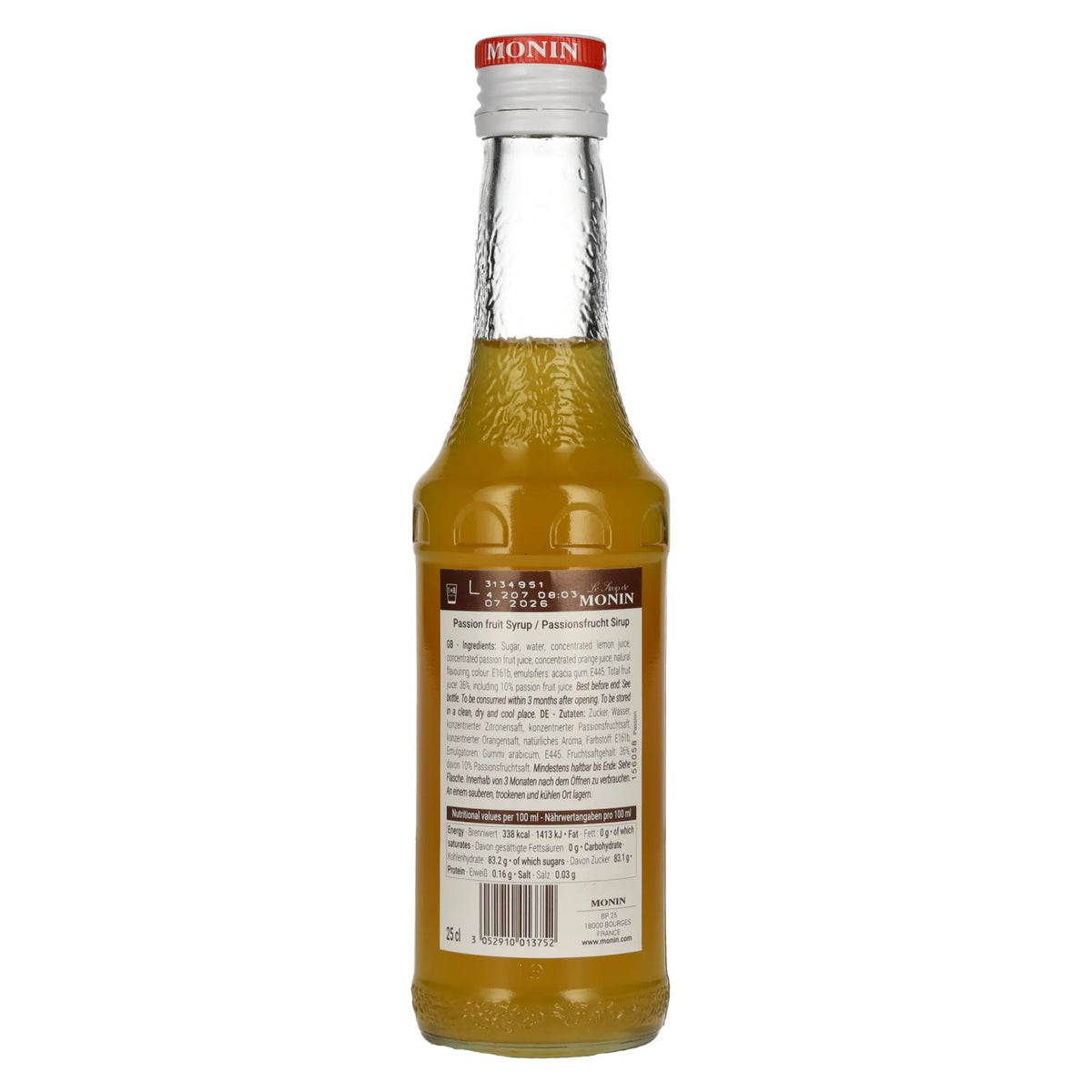 Le Sirop de Monin PASSION FRUIT 0.25l