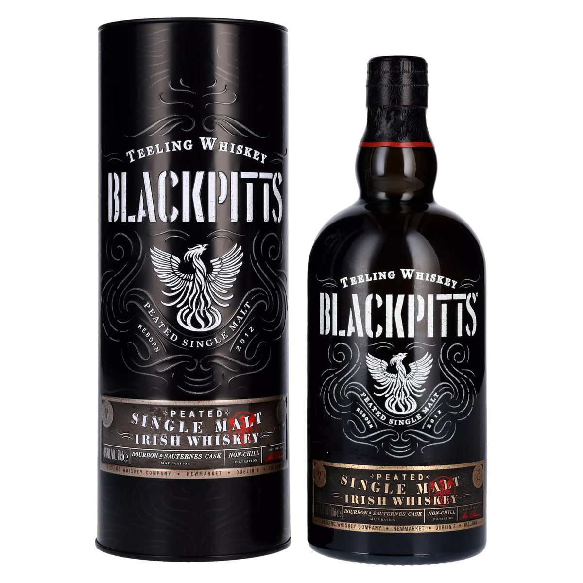 Teeling Whiskey BLACKPITTS PEATED Single Malt Irish Whiskey 46% Vol. 0,7l en Tinbox