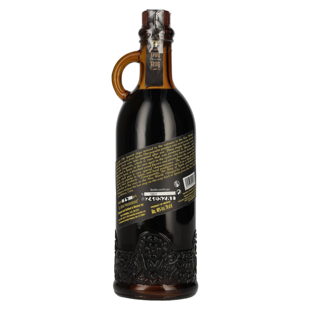 El Ron Prohibido Solera 15 Gran Reserva Finest Blended Mexican Rum 40% Vol. 0,7l