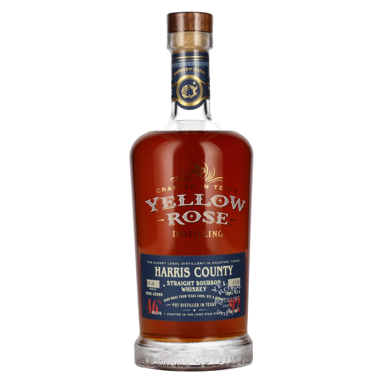 Yellow Rose HARRIS COUNTY Bourbon Whiskey 46% vol. 0,7l