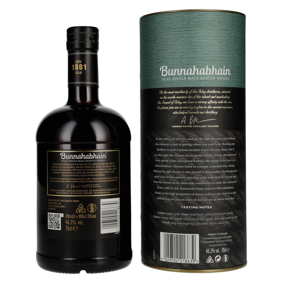 Bunnahabhain STIÙIREADAIR Islay Single Malt Scotch Whisky 46,3% Vol. 0,7l in gift box