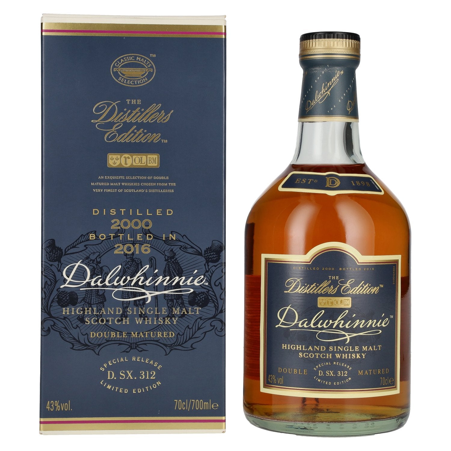 Dalwhinnie The Distillers Edition Double Matured 2000 43% Vol. 0,7l in Geschenkbox