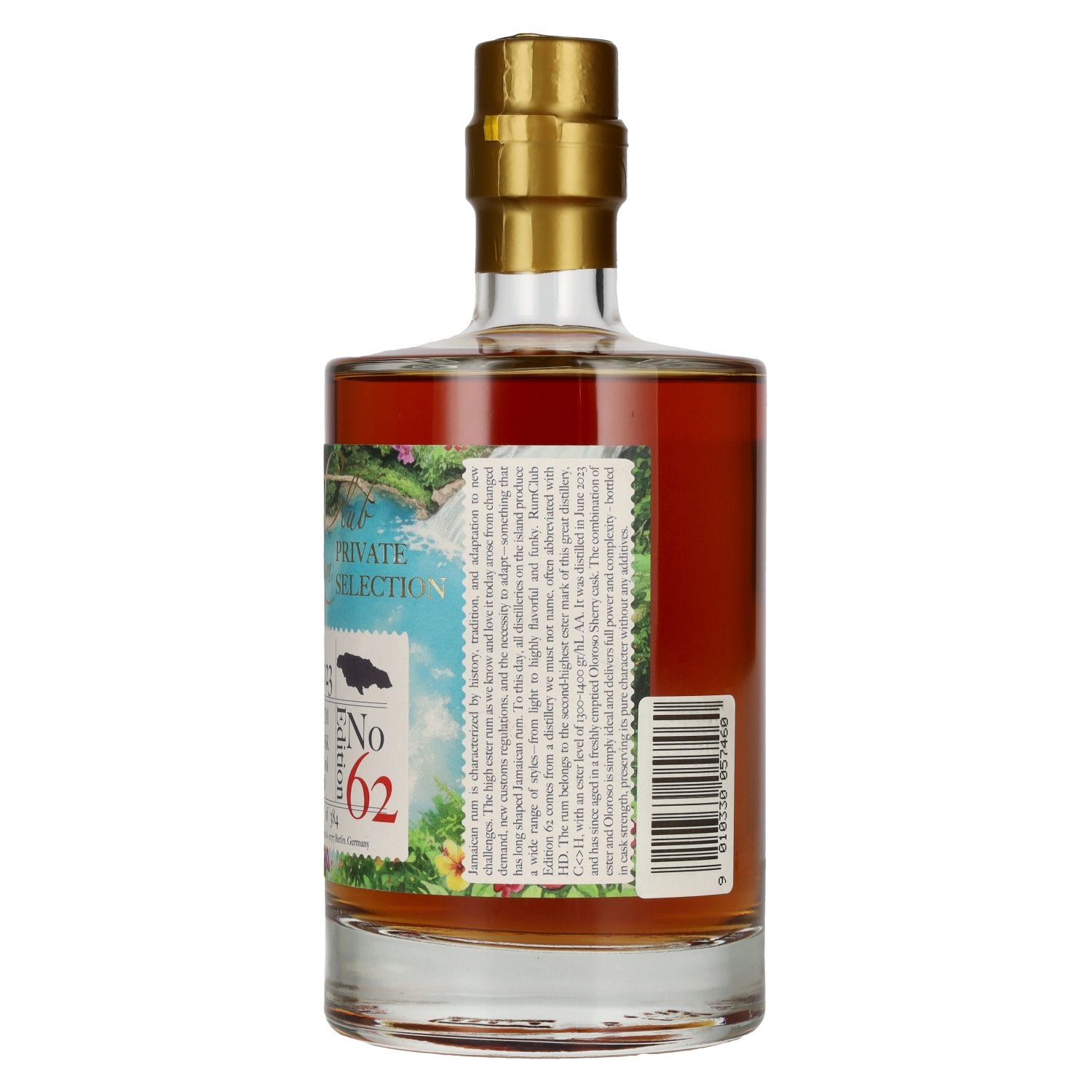 Rum Club PRIVATE SELECTION Jamaica Single Cask Rum Edition 62 2023 63.5% vol. 0.5l