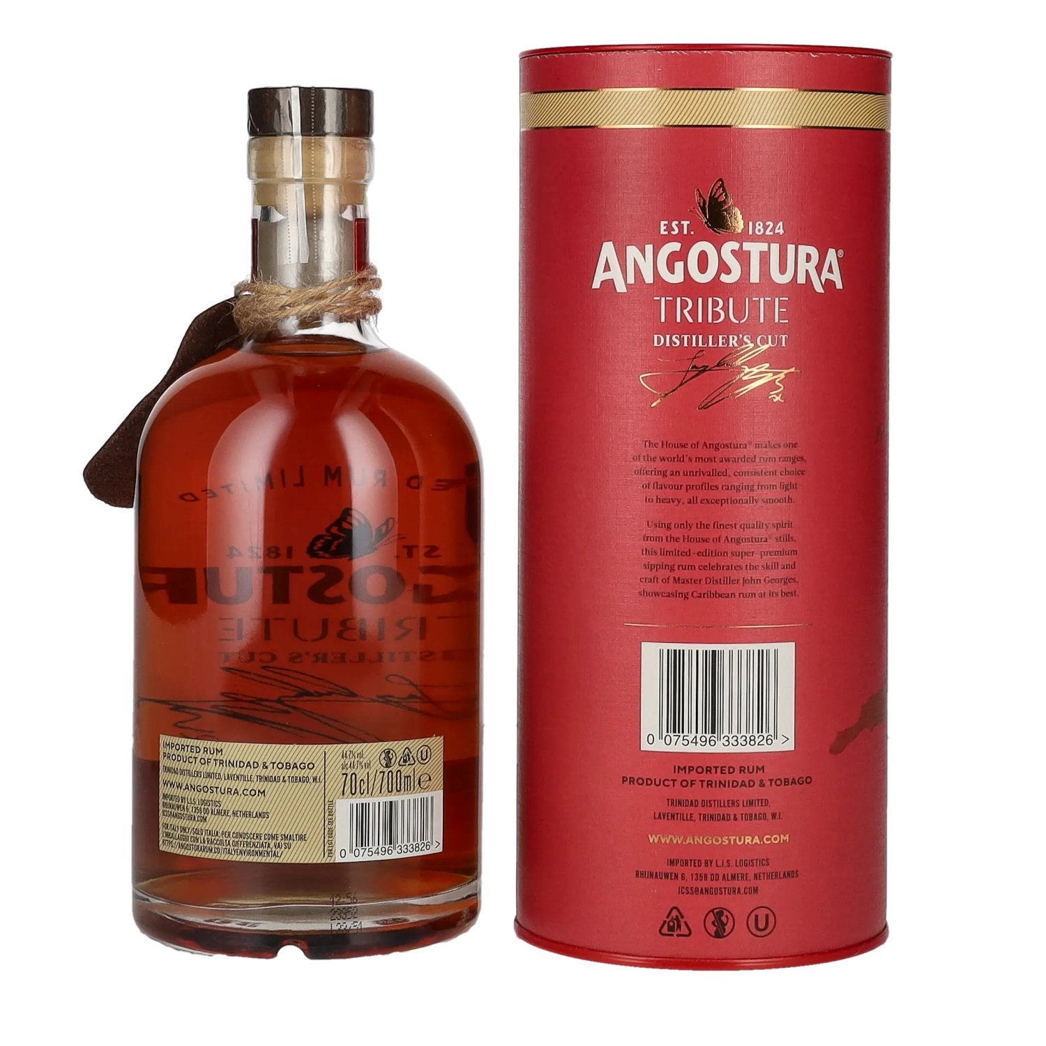 Angostura Tribute Distiller’s Cut Premium Aged Rum Limited Edition 44.7% vol. 0.7l in a gift box