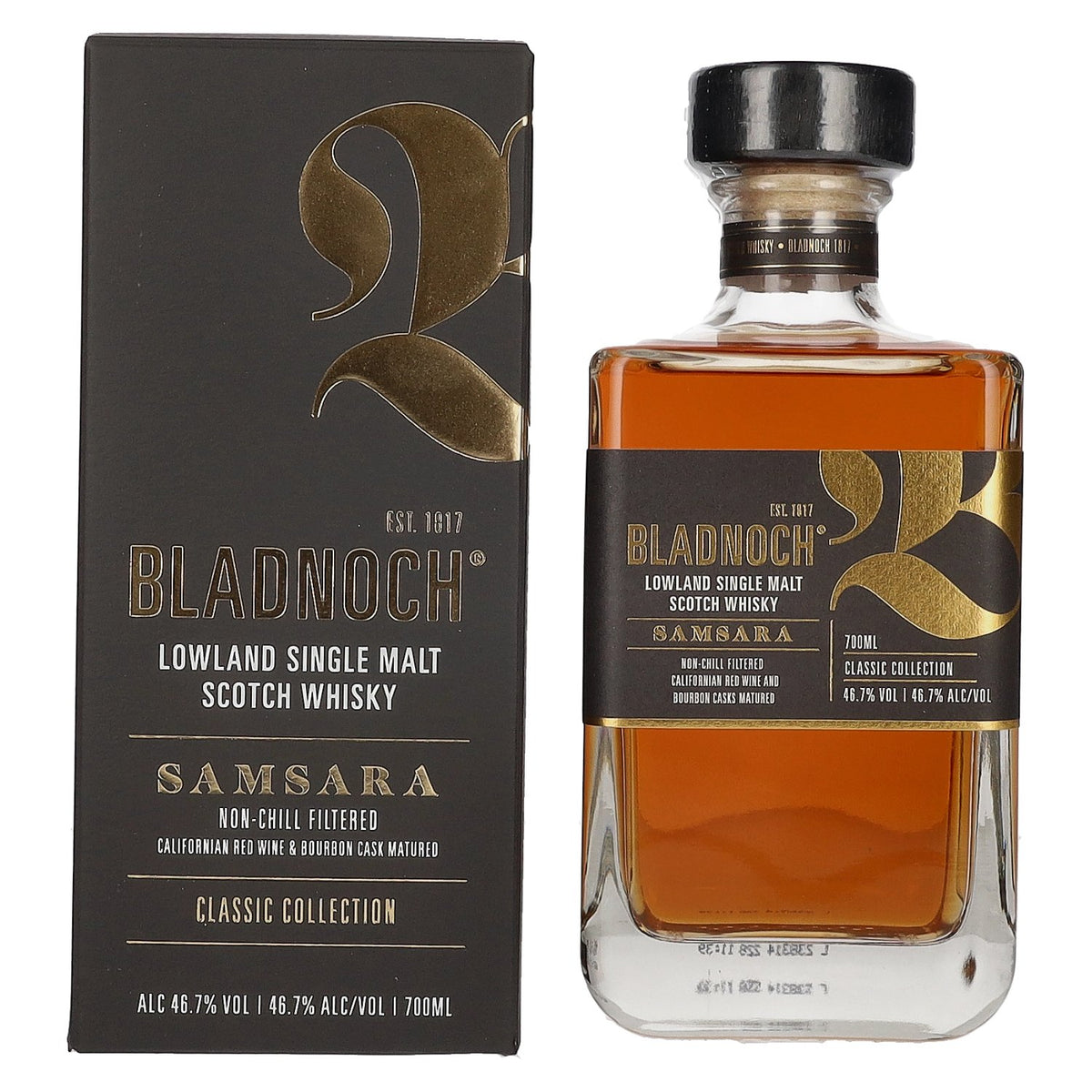 Bladnoch SAMSARA Lowland Single Malt Scotch Whisky 46,7% Vol. 0,7l in gift box