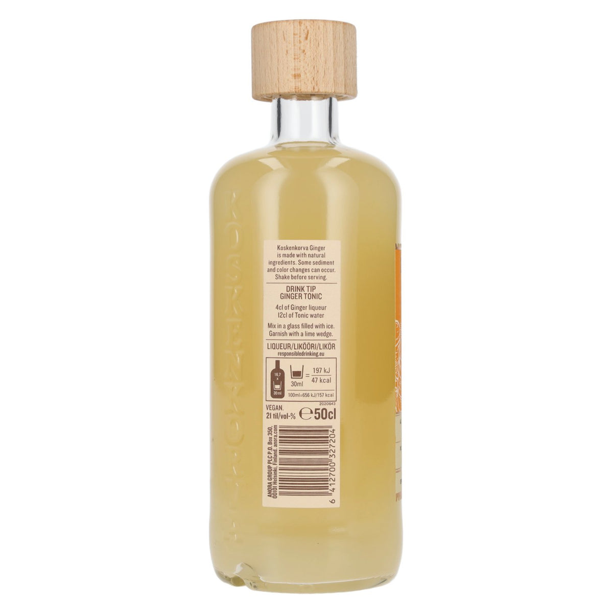 Liqueur aromatisée au gingembre Koskenkorva GINGER, 21 % vol., 0,5 l