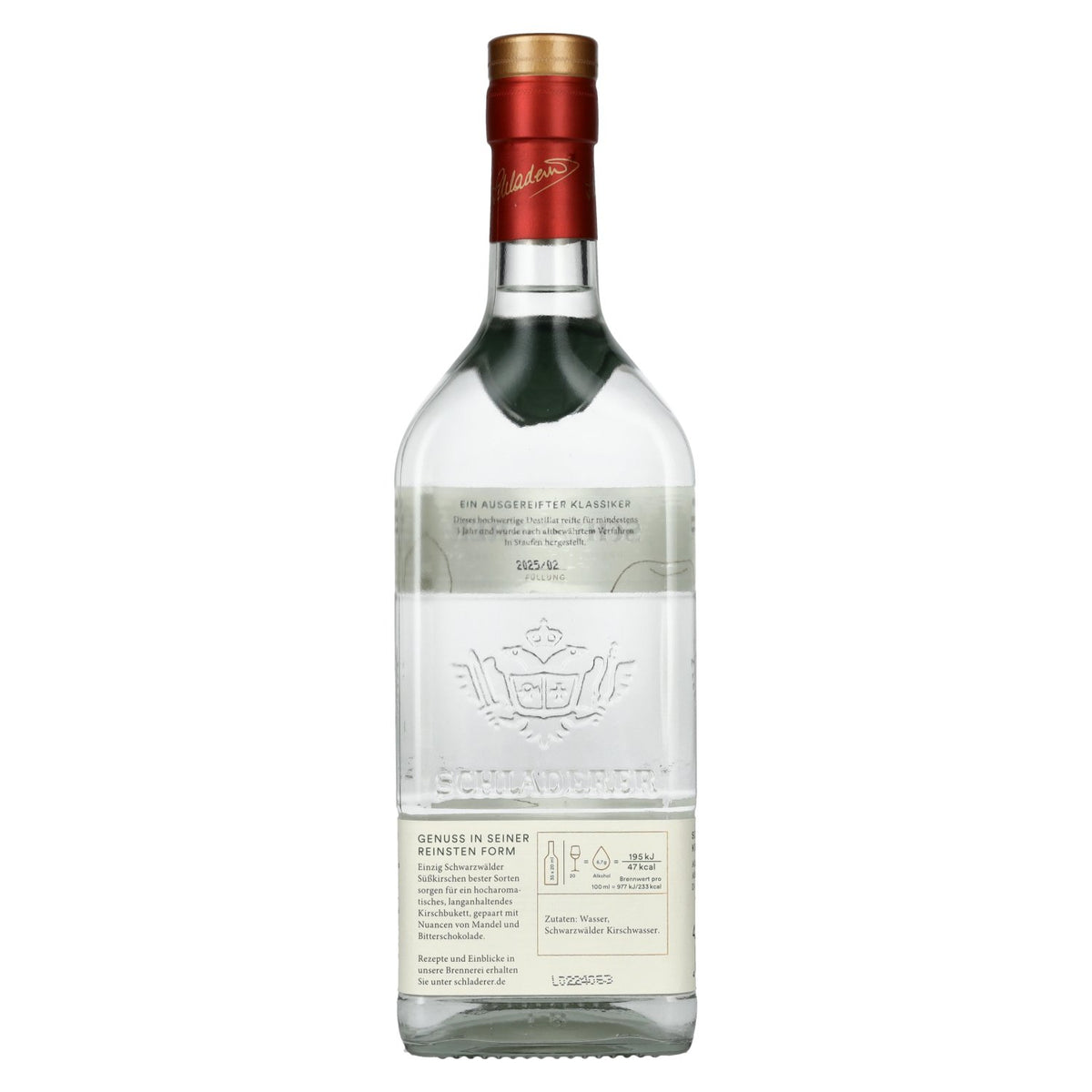 Schladerer Schwarzwälder Kirschwasser 42% Vol. 0,7l