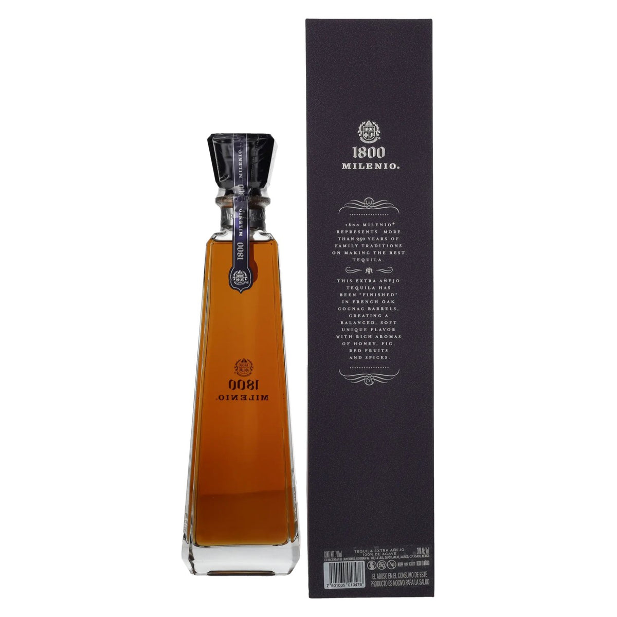 1800 Tequila Milenio 100% Agave 38% Vol. 0,7l in gift box