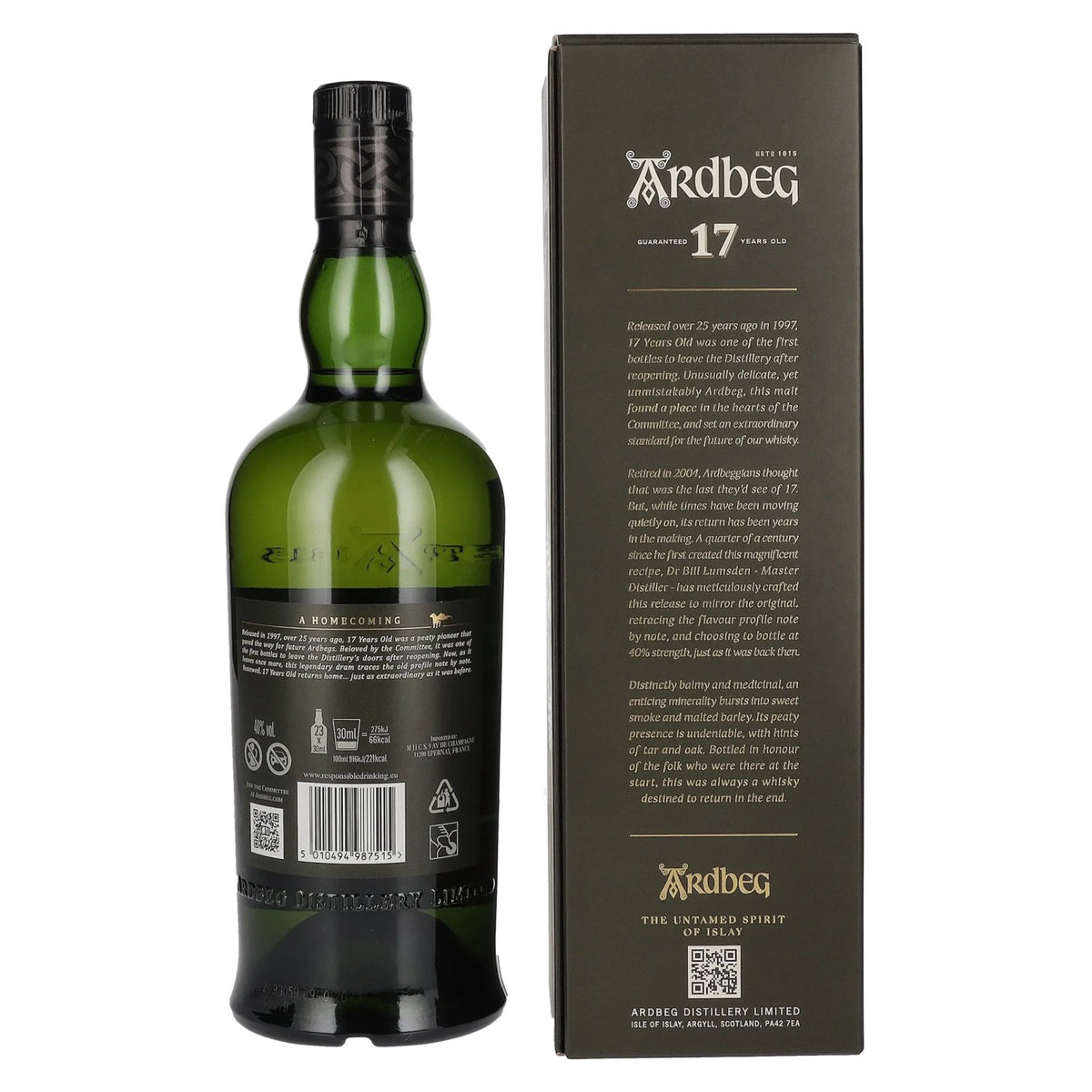 Ardbeg 17 Years Old The Ultimate Committee Exclusive Islay Single Malt 40% Vol. 0,7l in Geschenkbox