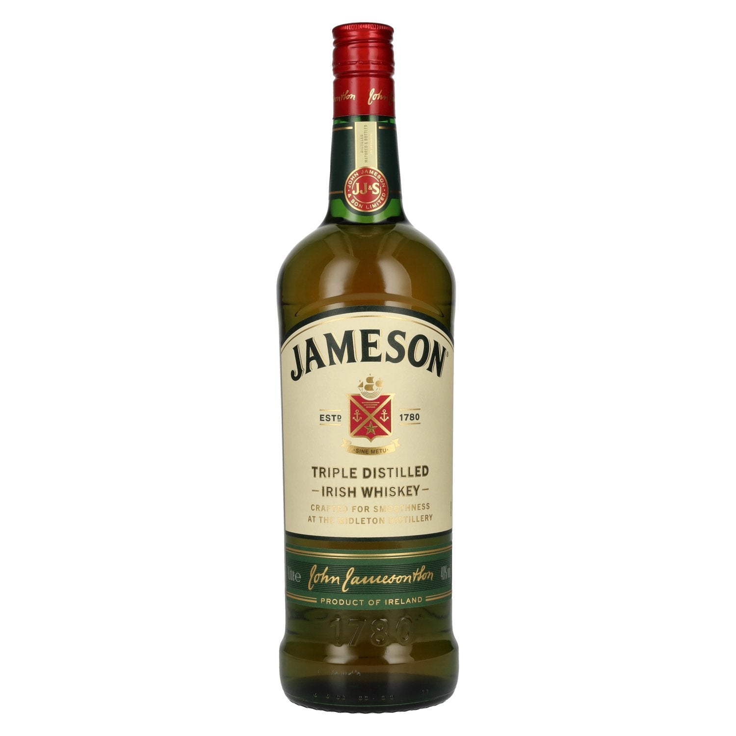 Jameson Triple Distilled Irish Whiskey 40% Vol. 1l