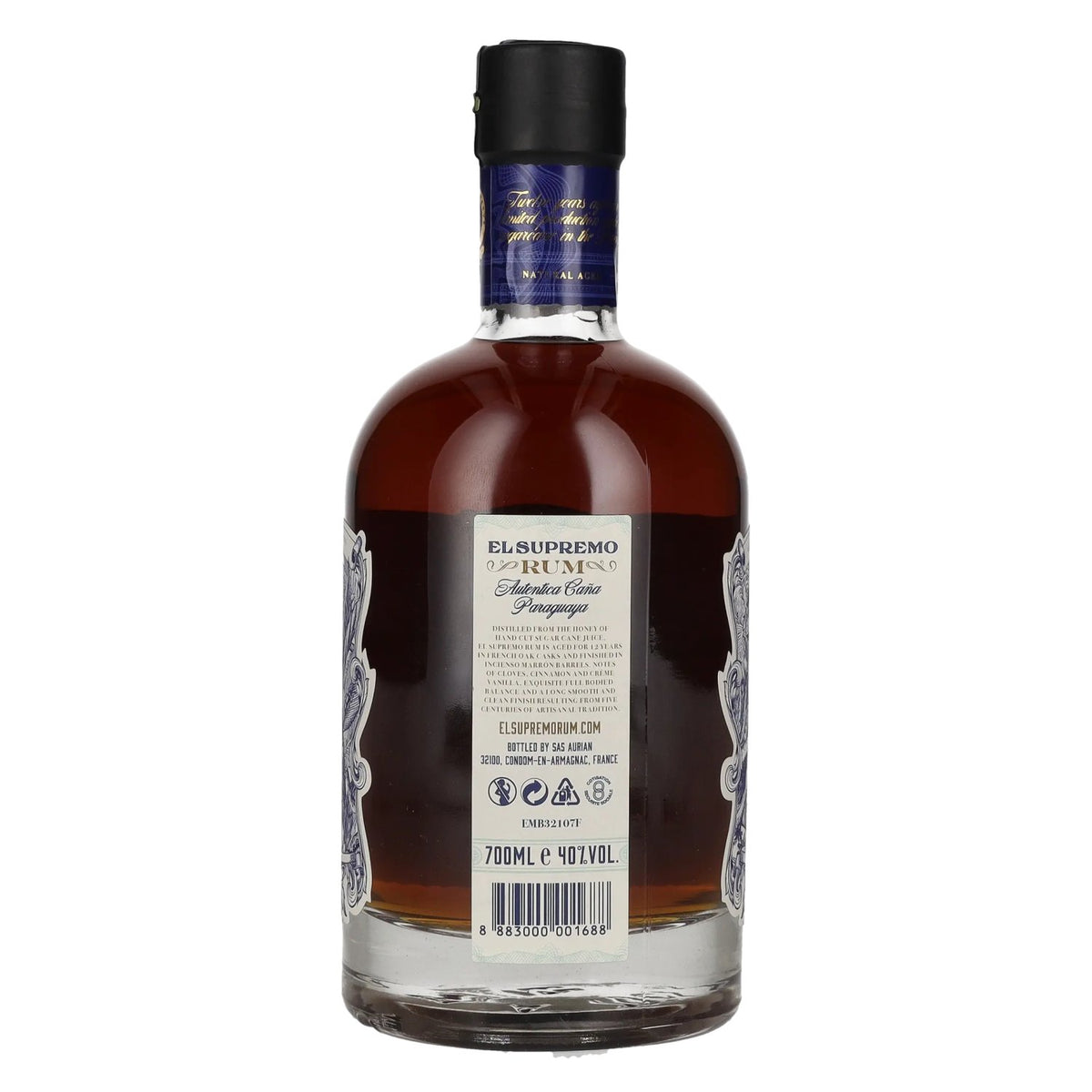 El Supremo 12 Year Old OAK CASK Rum 40% Vol. 0,7l