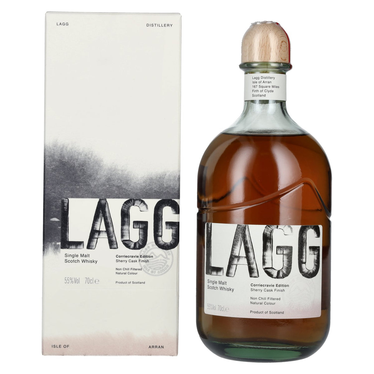 LAGG Single Malt Scotch Whisky Corriecravie Edition 55% Vol. 0,7l in Geschenkbox