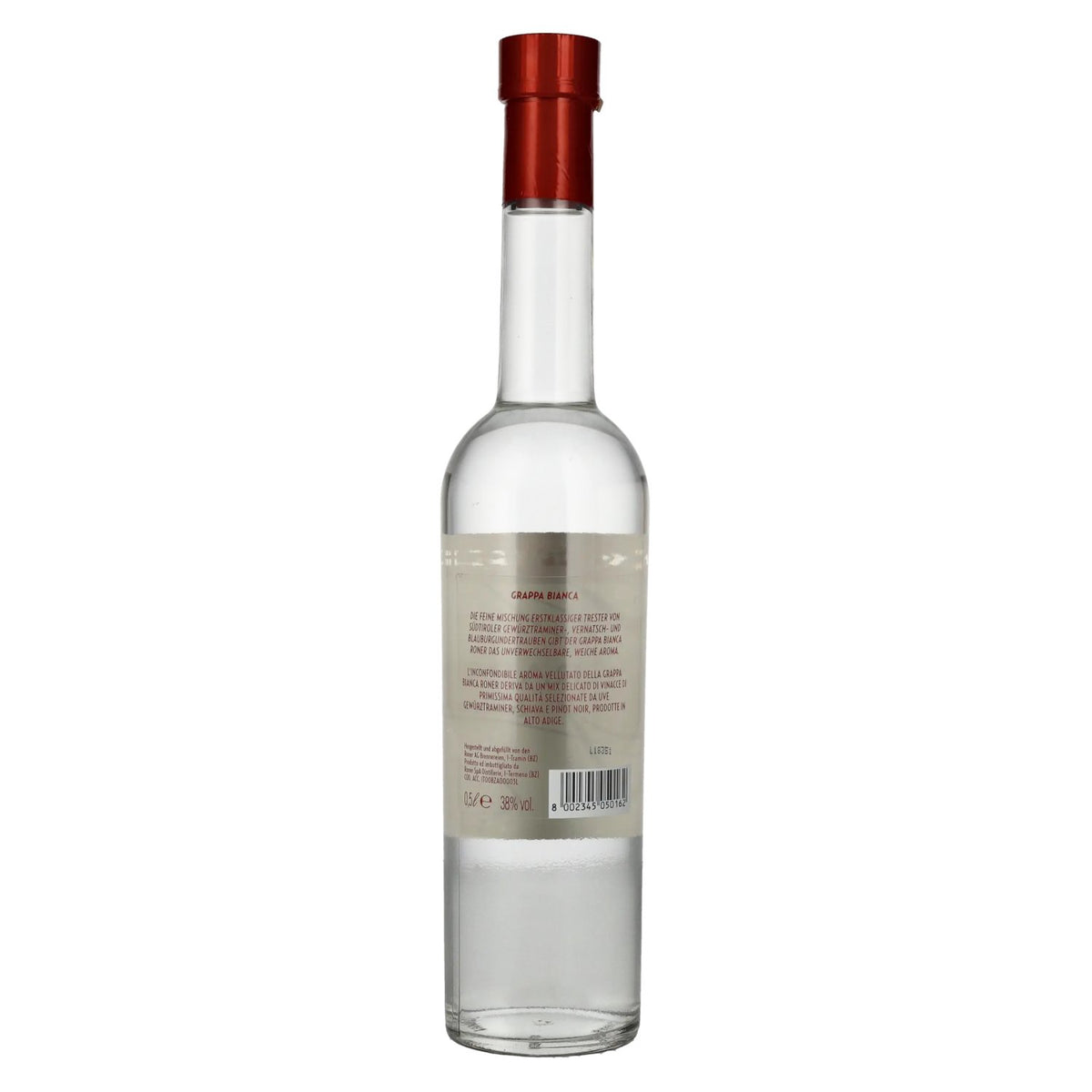 Roner Grappa Bianca 38% Vol. 0,5l