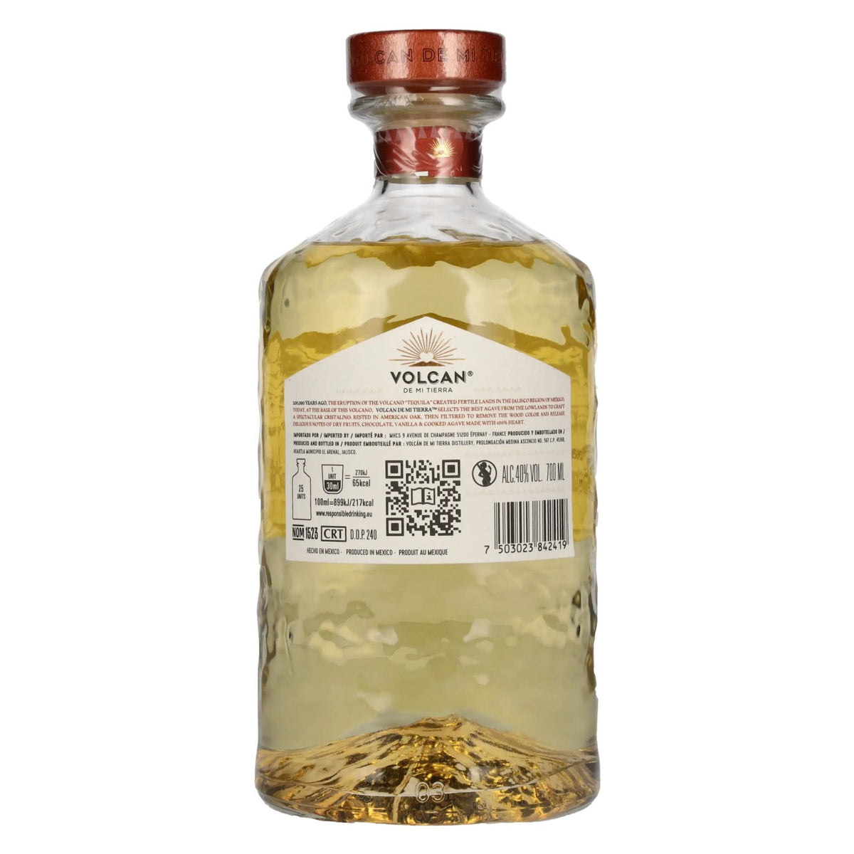 Volcan de Mi Tierra Tequila REPOSADO CRISTALINO 40% Vol. 0,7l