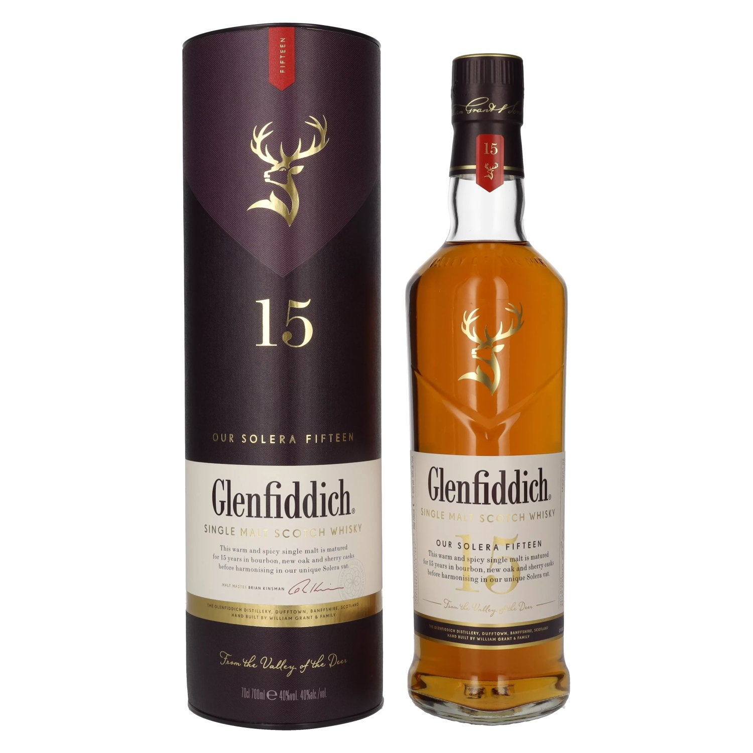 Glenfiddich 15 OUR SOLERA Single Malt Scotch Whisky 40% Vol. 0,7l in gift box