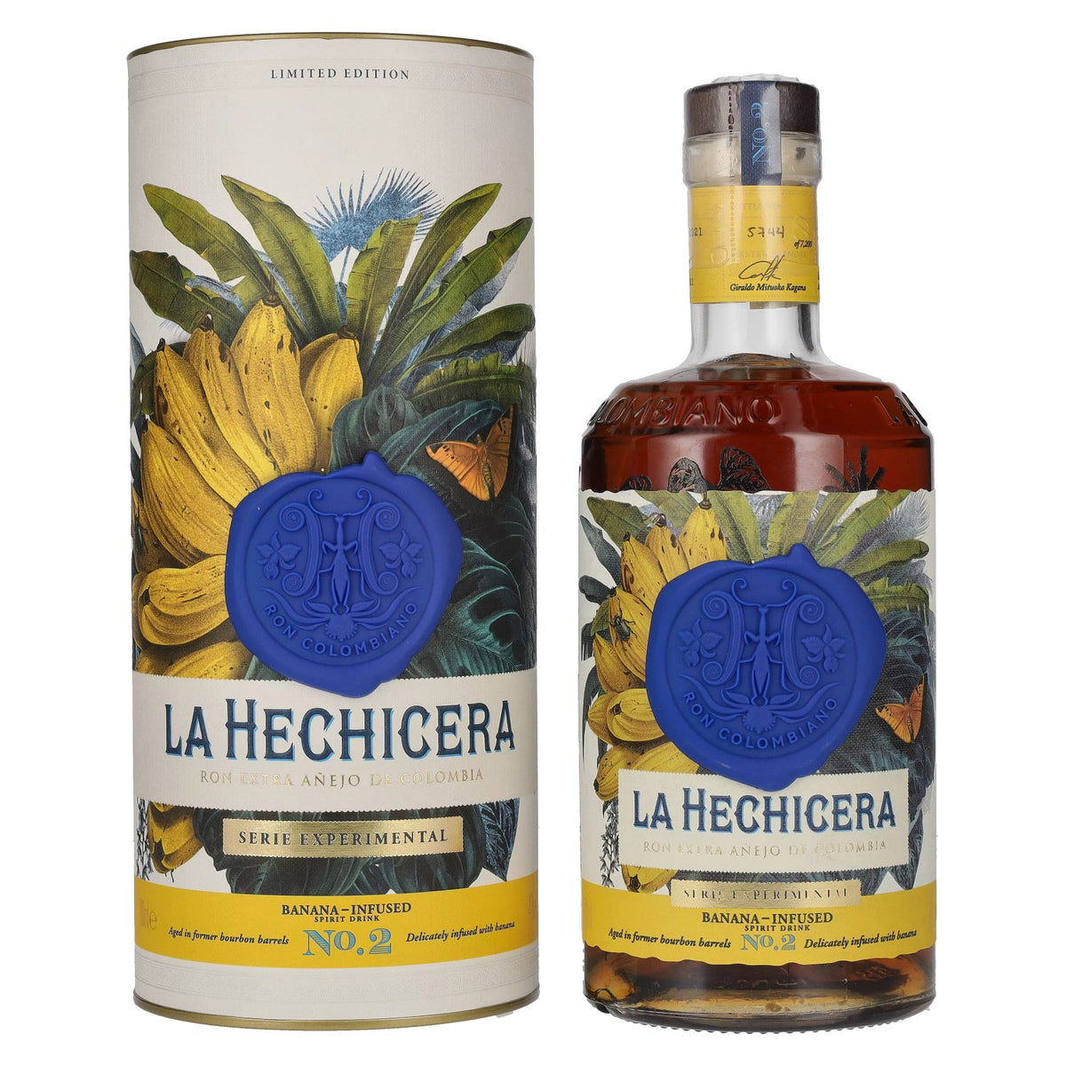 La Hechicera SERIE EXPERIMENTAL No. 2 BANANA-INFUSED 41% Vol. 0,7l in gift box