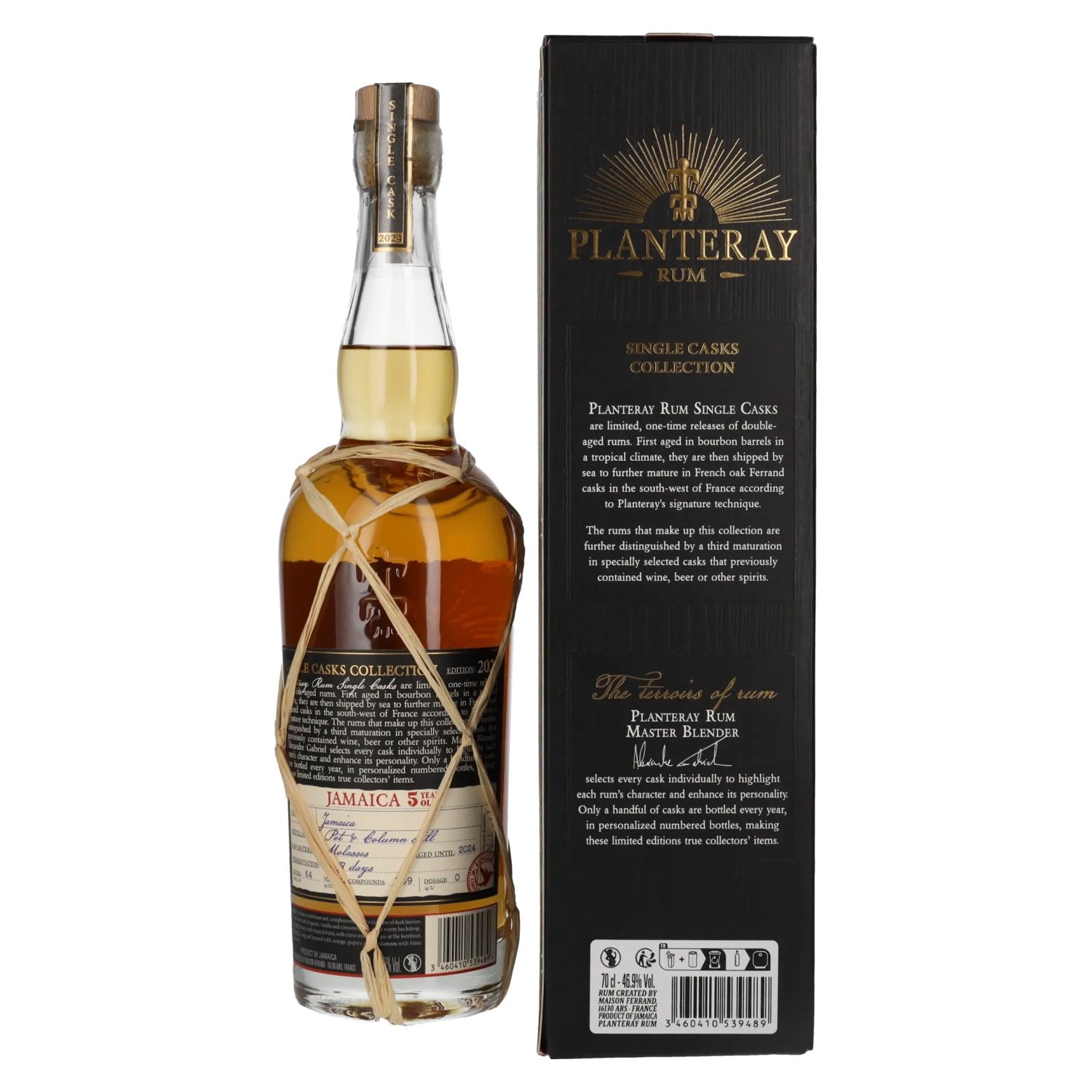 Planteray Rum JAMAICA 5 Years Old Curacao Cask Finish 46,9% Vol. 0,7l in gift box