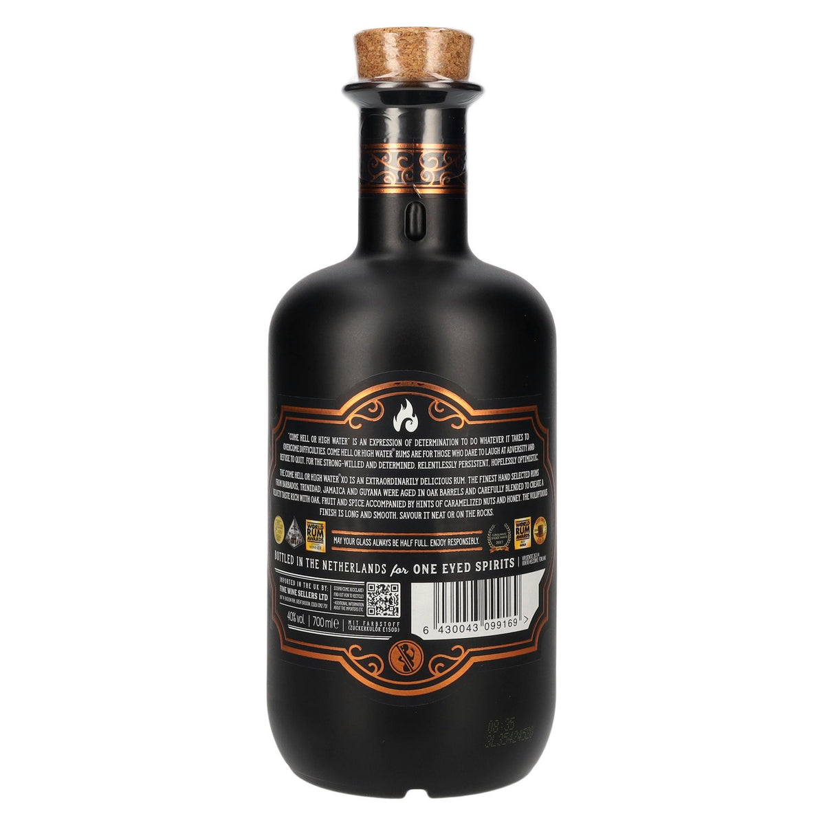 Come Hell or High Water XO Rum 40% ABV 0.7l