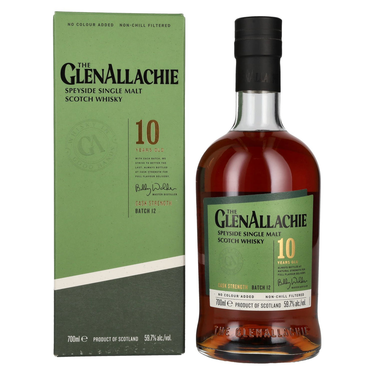 The GlenAllachie 10 Years Old CASK STRENGTH Batch 12 59,7% Vol. 0,7l in Geschenkbox