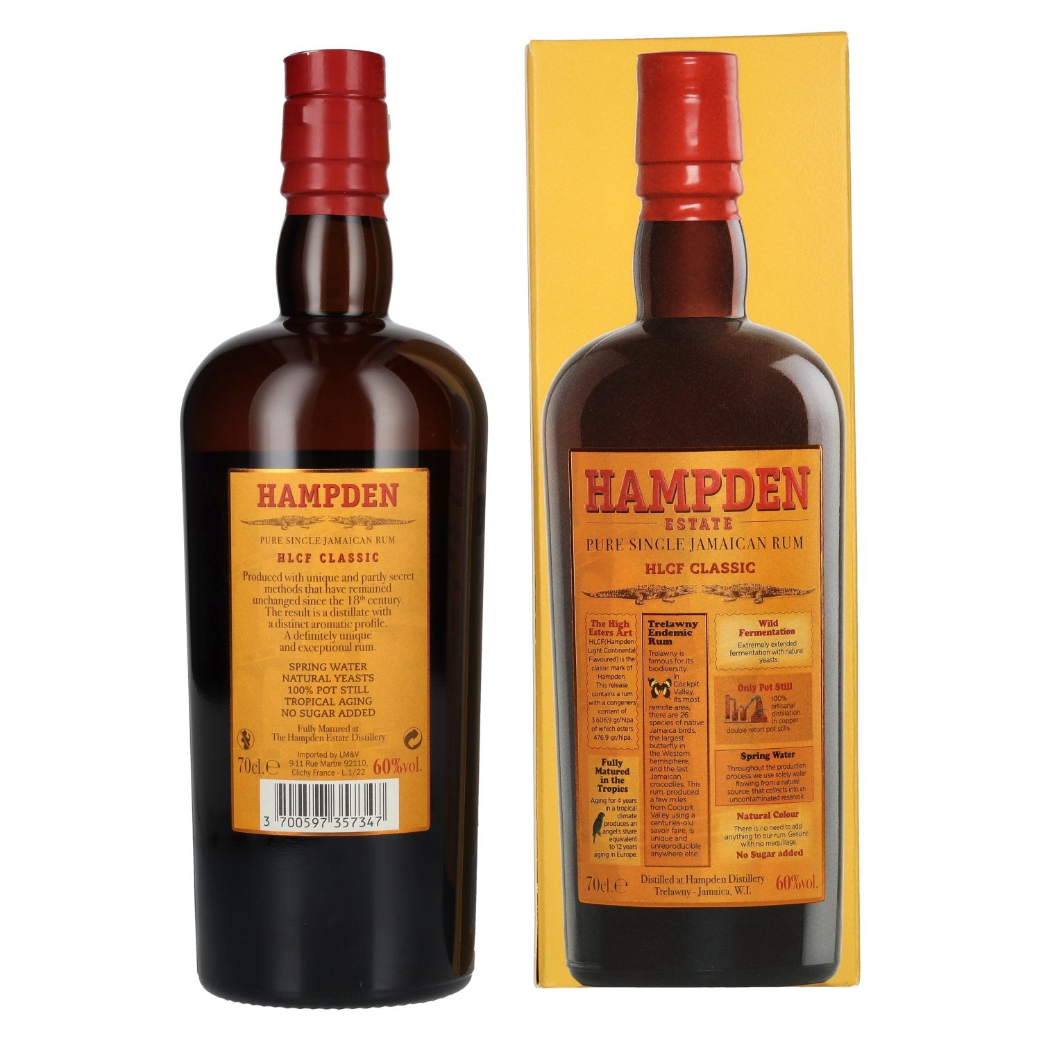 Hampden HLCF CLASSIC Estate Pure Single Jamaican Rum 60% Vol. 0,7l in Geschenkbox