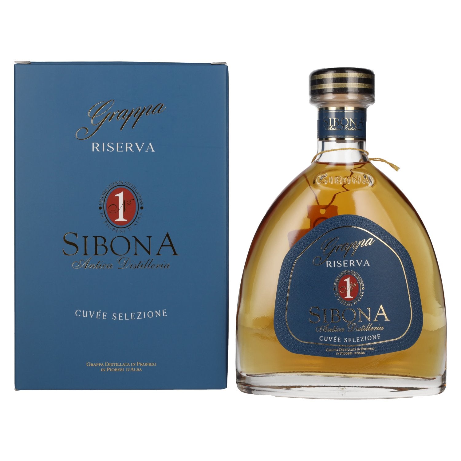 Sibona GRAPPA RISERVA NUMERO 1 CUVÉE SELEZIONE 40% vol. 0,7l en boîte cadeau