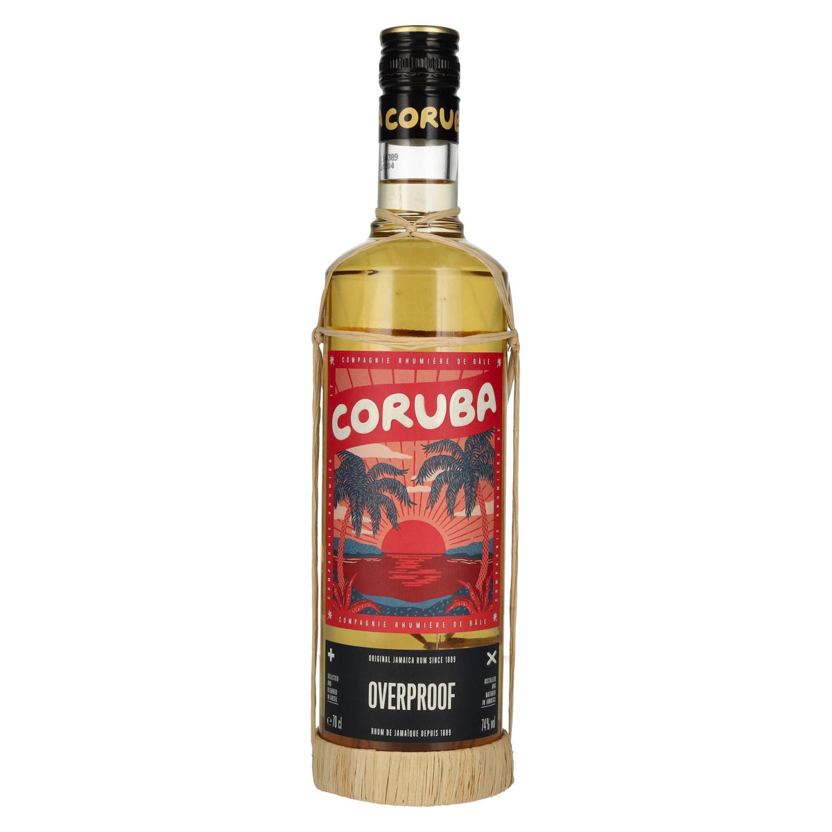Rum Coruba Original Jamaica Rum OVERPROOF 74% Vol. 0,7l