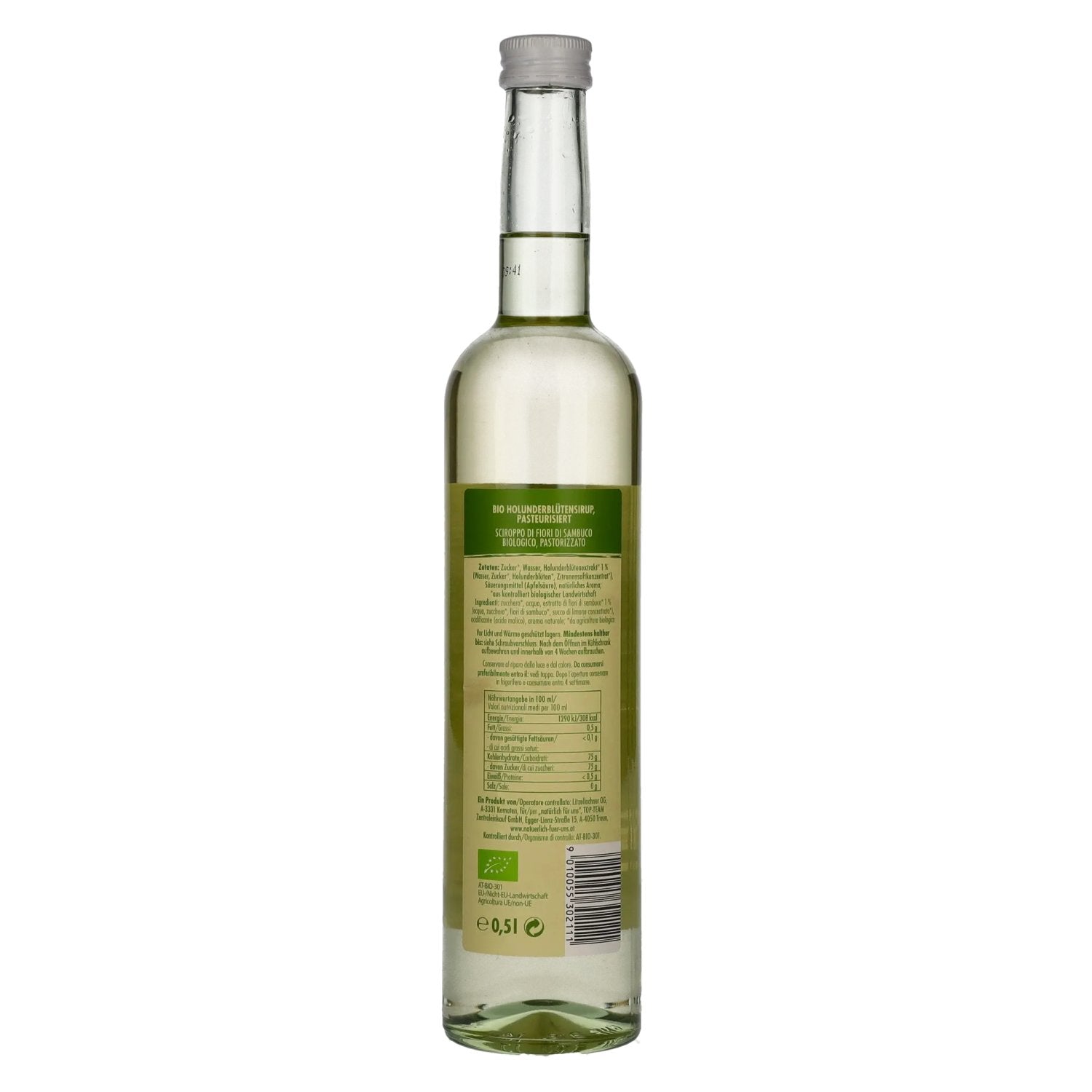 Naturellement pour nous Sirop de fleurs de sureau bio 0,5l