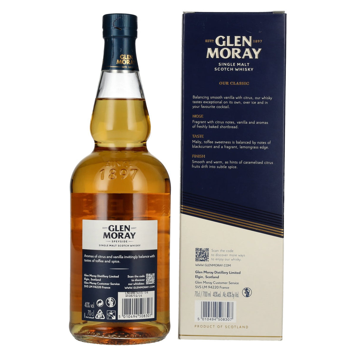 Glen Moray Our Classic 40% vol. 0,7l en coffret cadeau