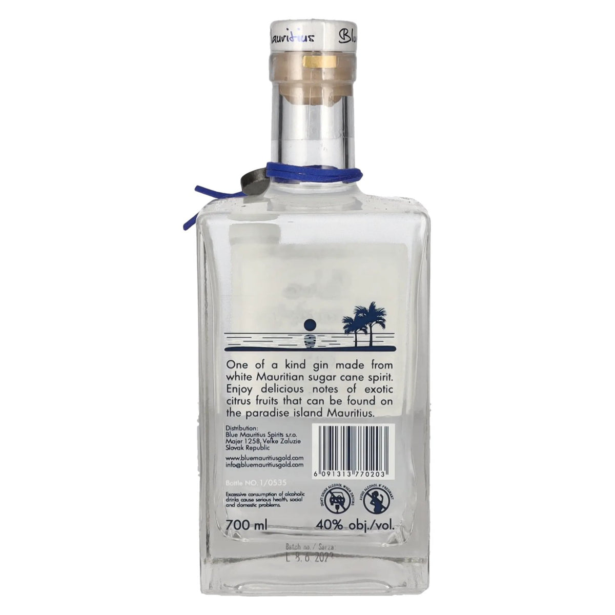 Blue Mauritius Gin 40% vol. 0,7l