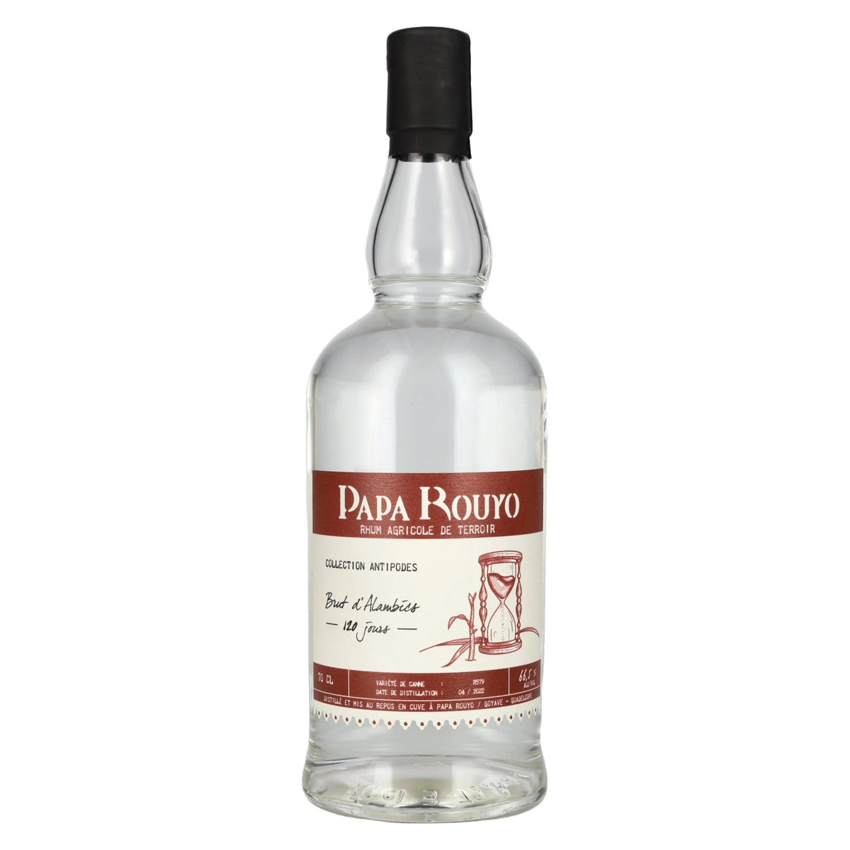 Papa Rouyo Brut d'Alambic Antipodes Rhum Agricole 66,5% Vol. 0,7l