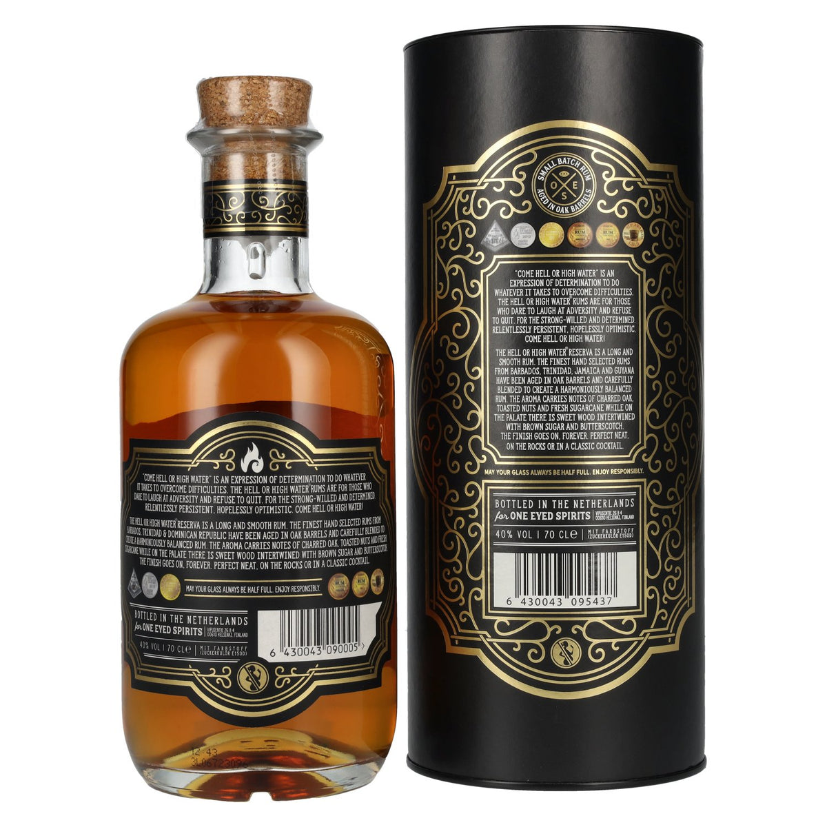 Come Hell or High Water RESERVA Rum 40% Vol. 0,7l in gift box